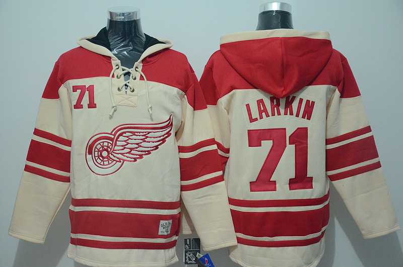 Detroit Red Wings #71 Dylan Larkin Cream Stitched Hoodie,We sell and wholesale Detroit Red Wings #71 Dylan Larkin Cream Stitched Hoodie on line form chian!